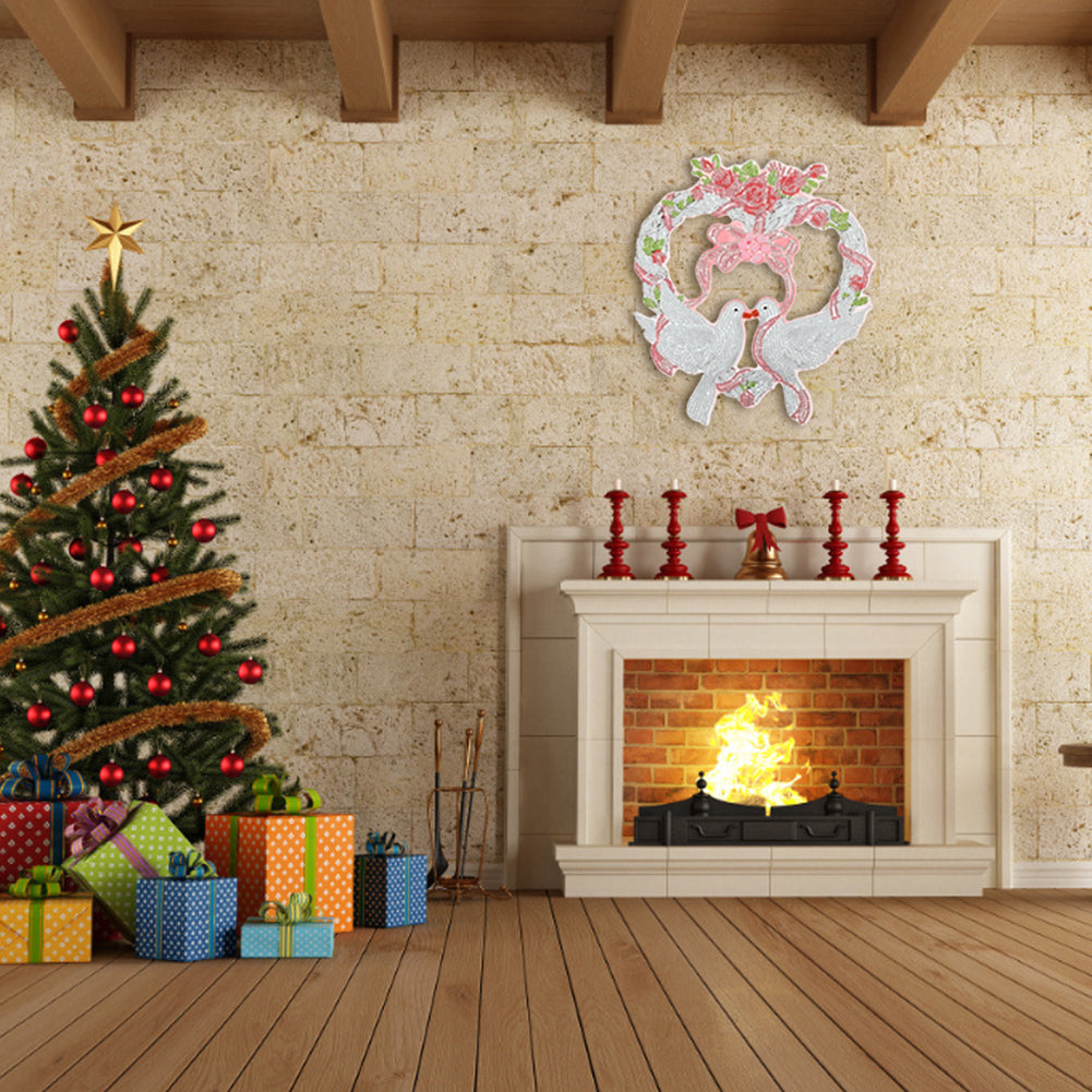 5D DIY Spot Drill Diamond Painting Crystal Wreath Kit Art Crafts Home Decor