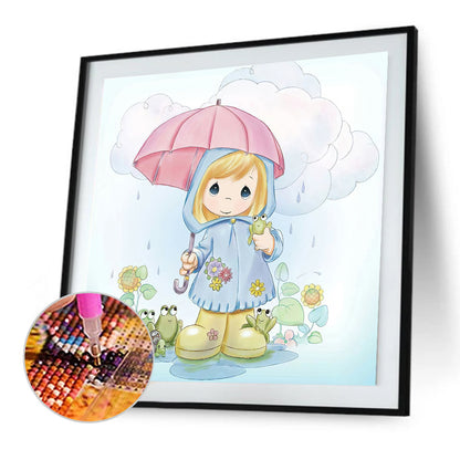 Water Drop Dolls - Full Round Drill Diamond Painting 30*30CM