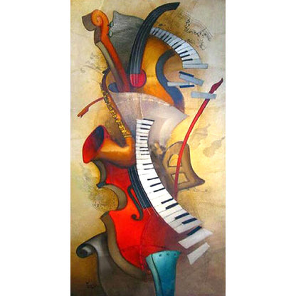 Musical Instrument - Full Round Drill Diamond Painting 40*80CM