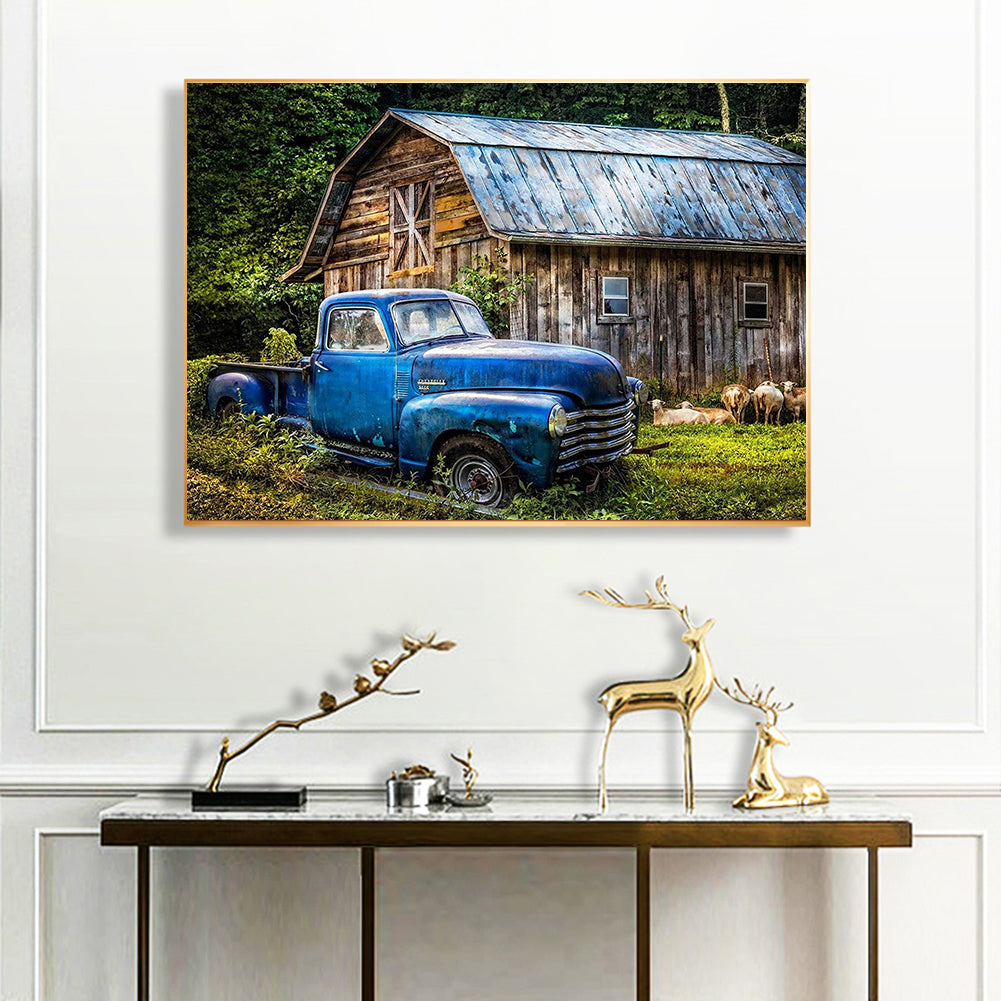 Car House - Full Round Drill Diamond Painting 40*30CM