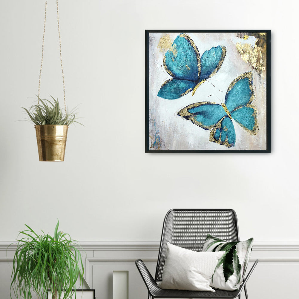 Butterfly - Full Round Drill Diamond Painting 30*30CM