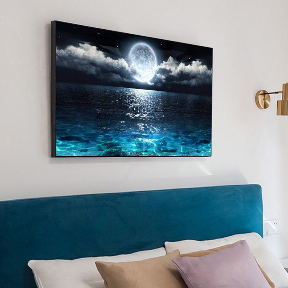 Sea Moon - Full Square Drill Diamond Painting 80*40CM