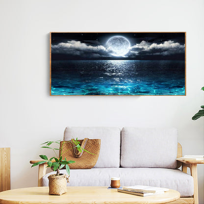 Sea Moon - Full Square Drill Diamond Painting 80*40CM