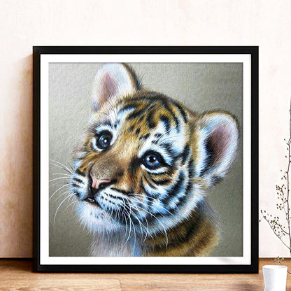 Tiger - Full Round Drill Diamond Painting 30*30CM