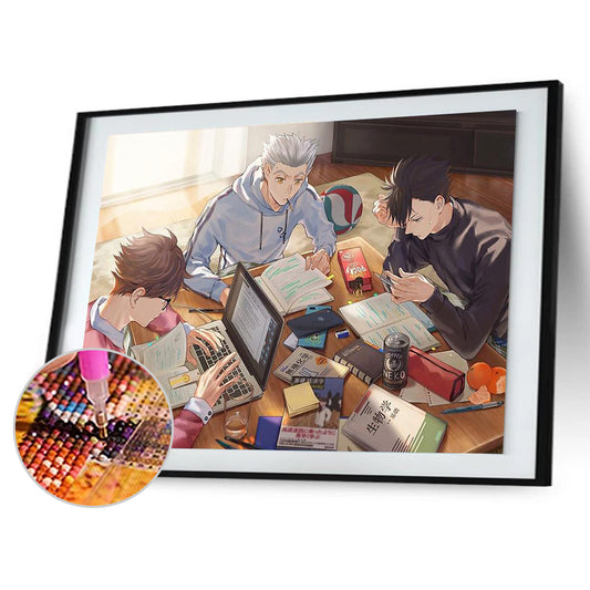 Volleyball Teenager - Full Round Drill Diamond Painting 40*30CM