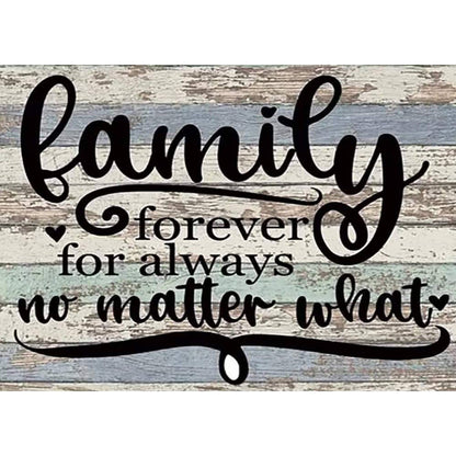 FAMILY Word - Full Round Drill Diamond Painting 40*30CM