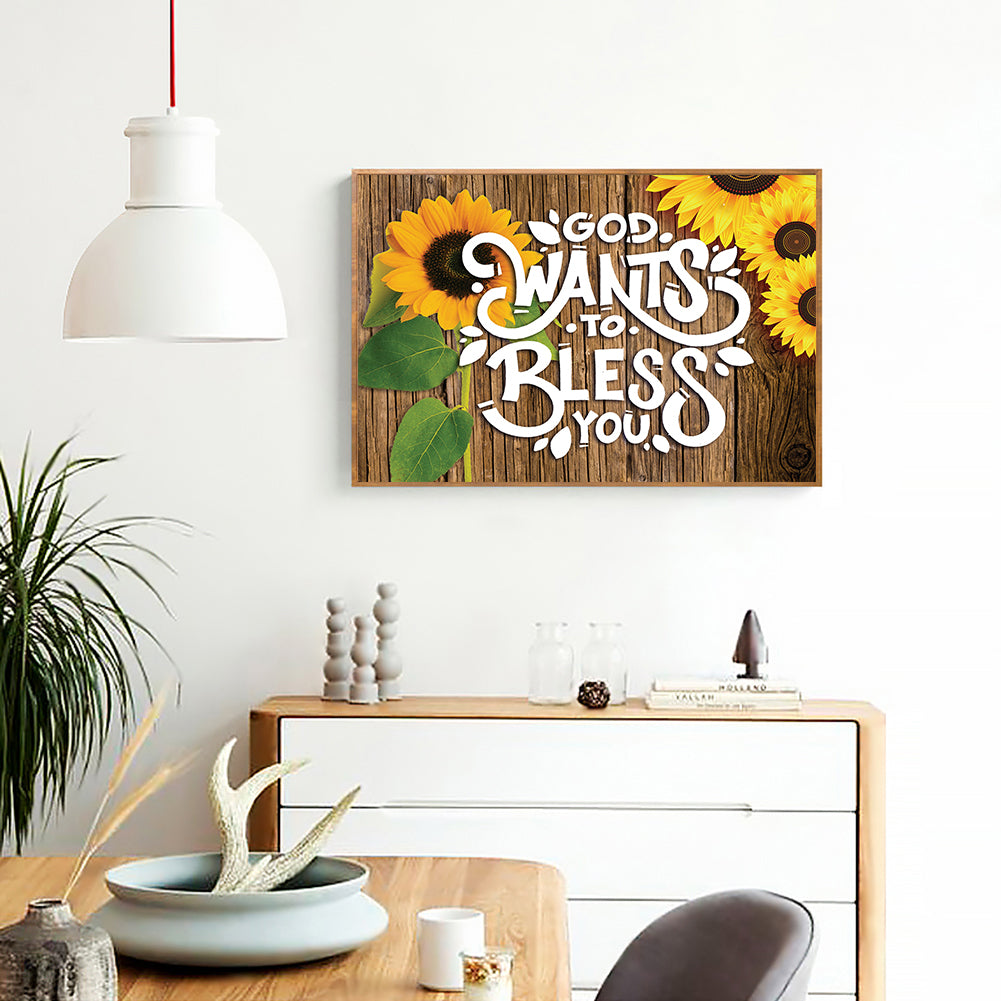 Flower - Full Round Drill Diamond Painting 40*30CM
