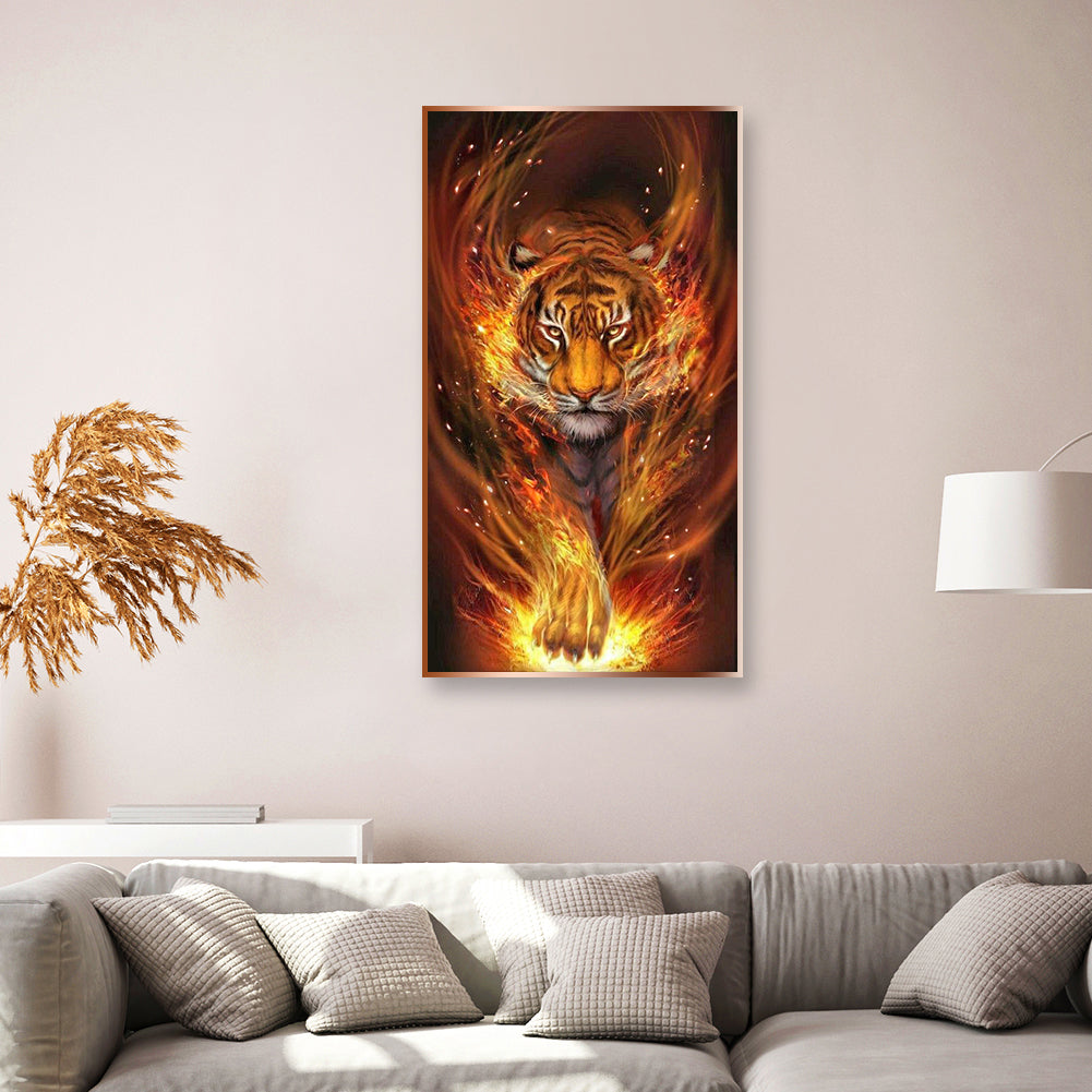 Tiger - Full Square Drill Diamond Painting 45*80CM