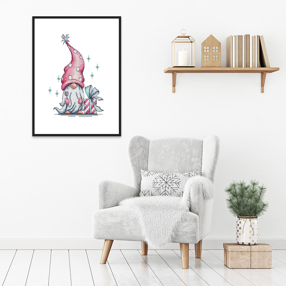 Gnome - 11CT Stamped Cross Stitch 30*40CM