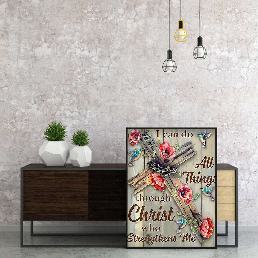 Cross Bird - Full Round Drill Diamond Painting 35*50CM