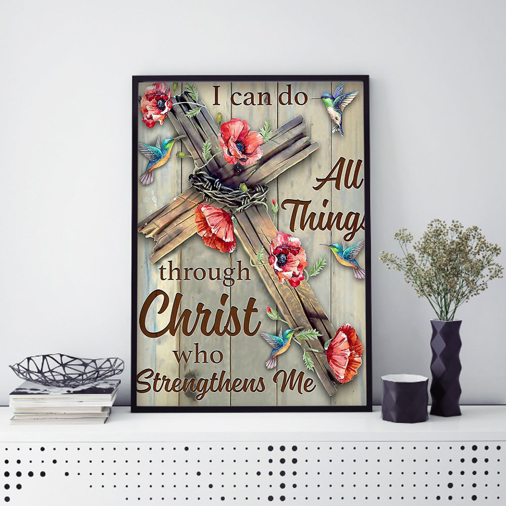 Cross Bird - Full Round Drill Diamond Painting 35*50CM