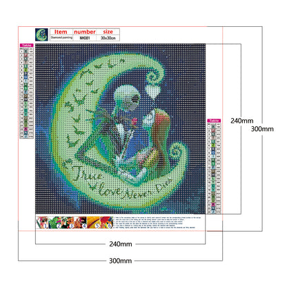 Skeleton - Full Round Drill Diamond Painting 30*30CM