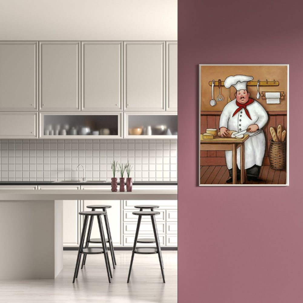 Chef - Full Round Drill Diamond Painting 30*40CM