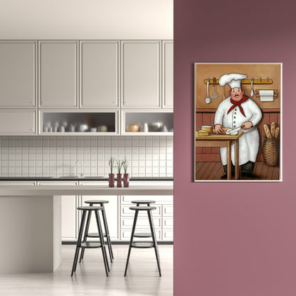 Chef - Full Round Drill Diamond Painting 30*40CM