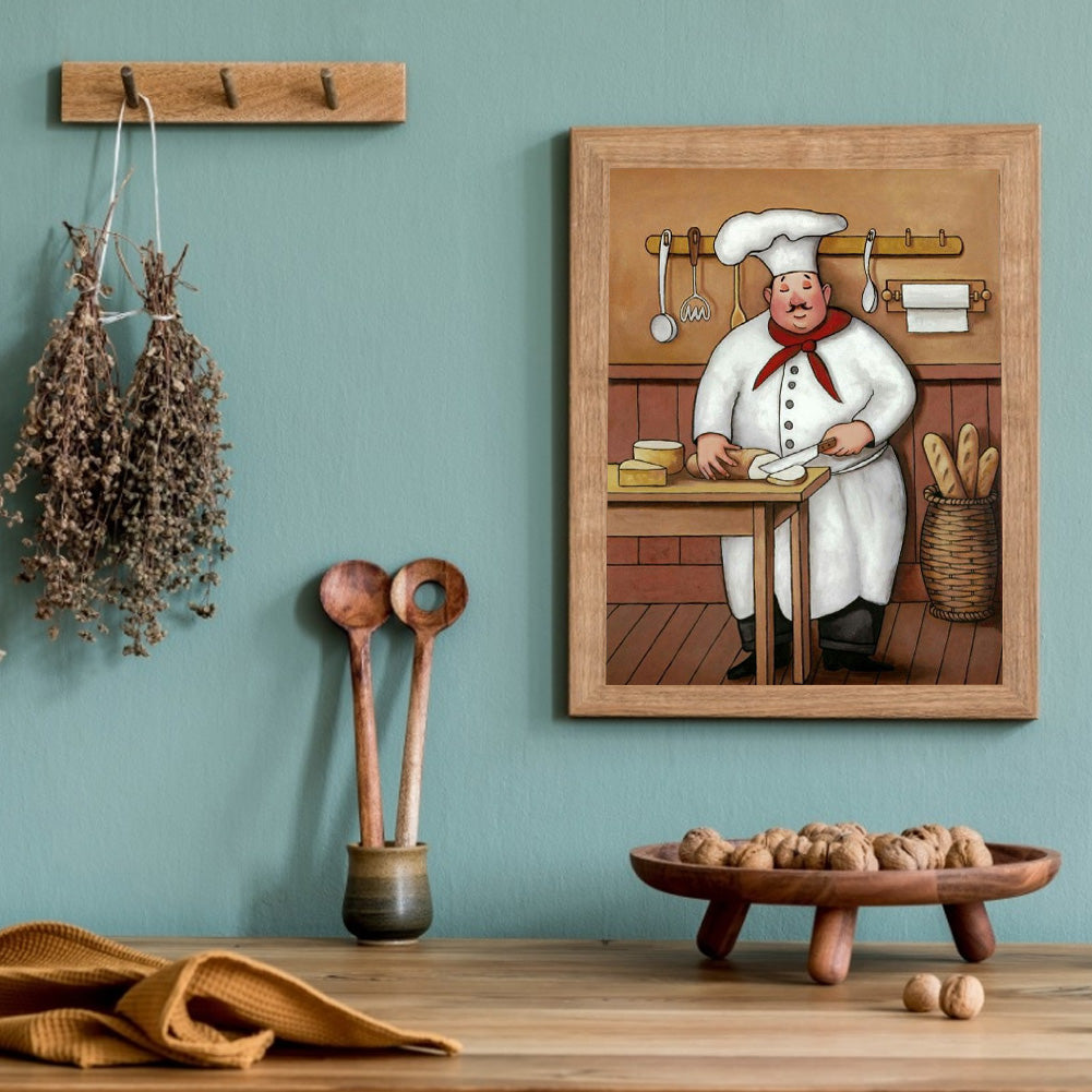 Chef - Full Round Drill Diamond Painting 30*40CM
