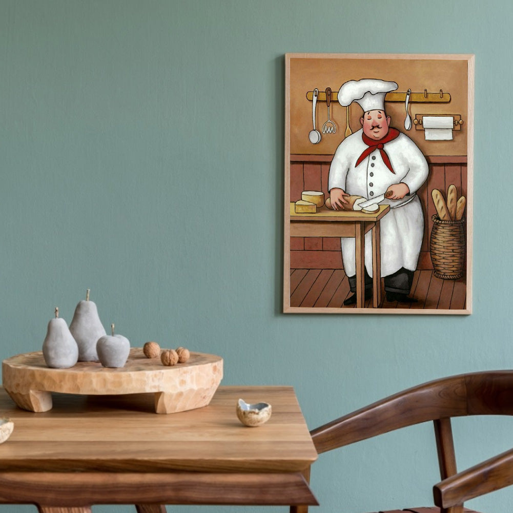 Chef - Full Round Drill Diamond Painting 30*40CM