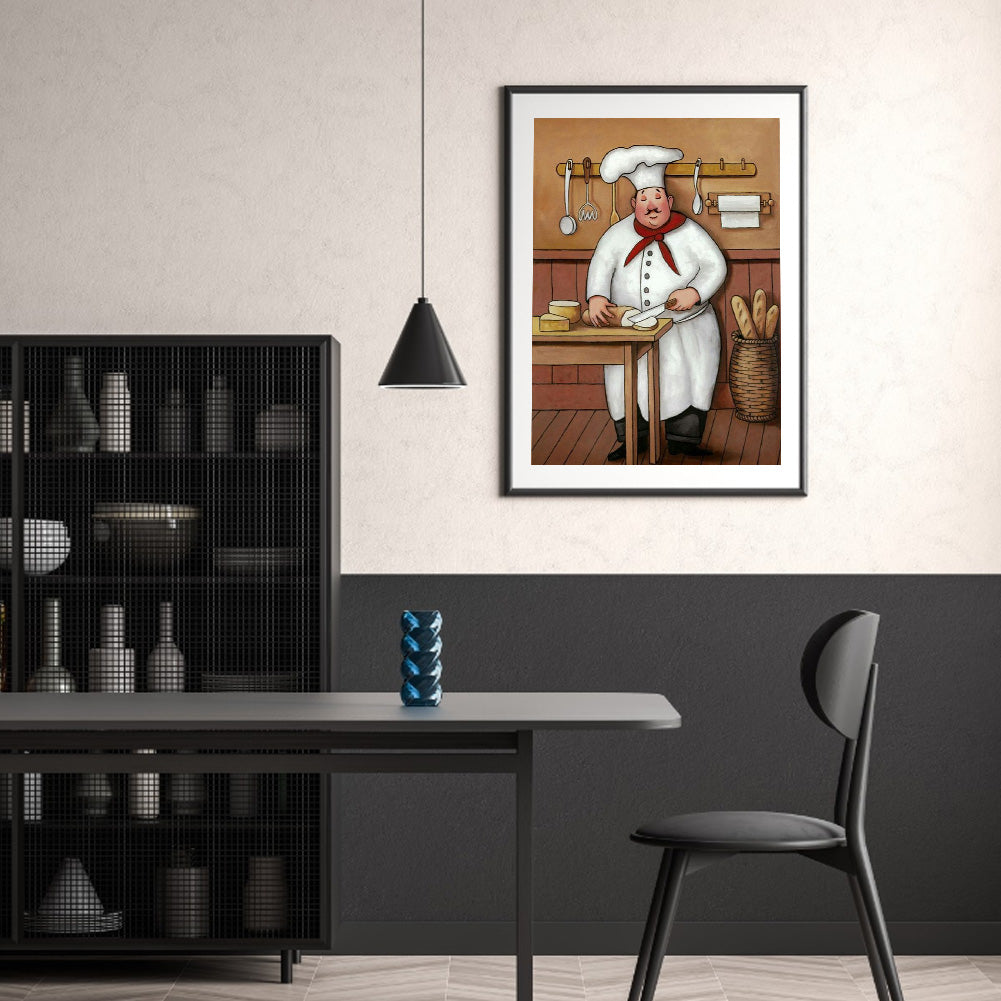 Chef - Full Round Drill Diamond Painting 30*40CM