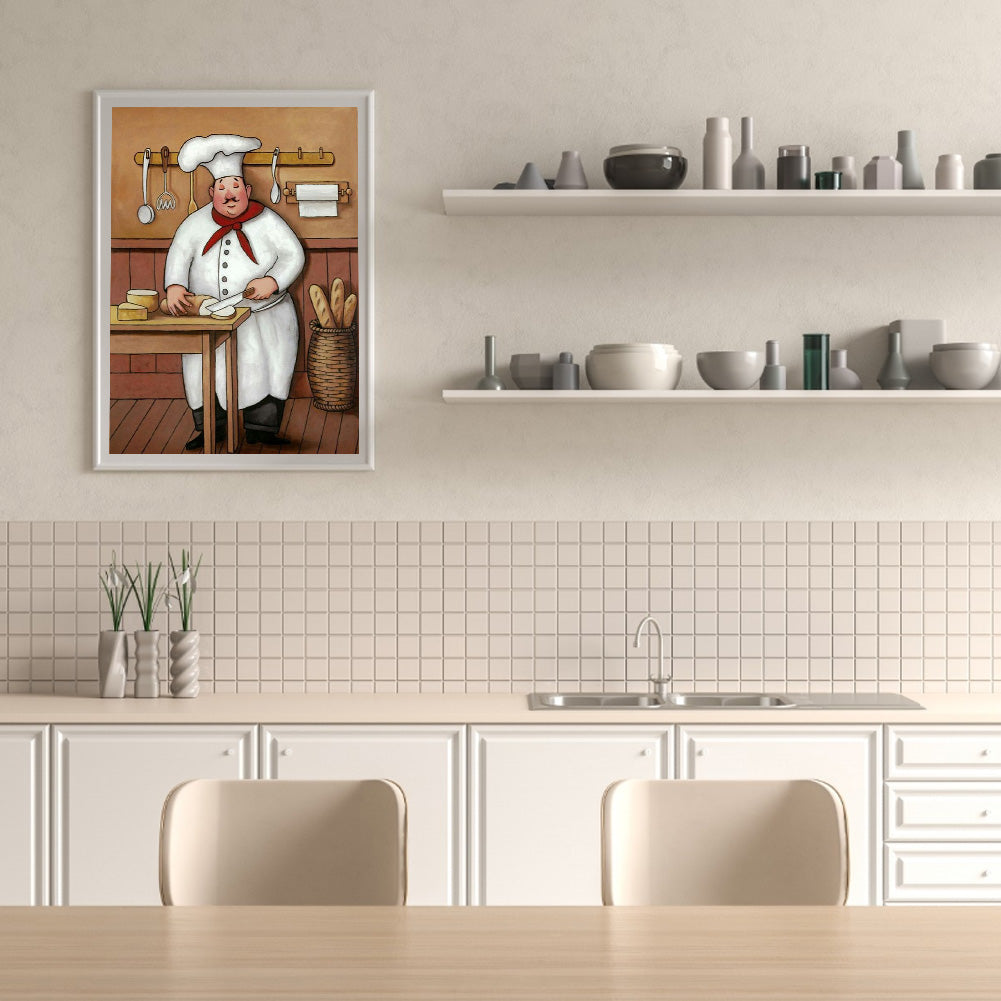 Chef - Full Round Drill Diamond Painting 30*40CM
