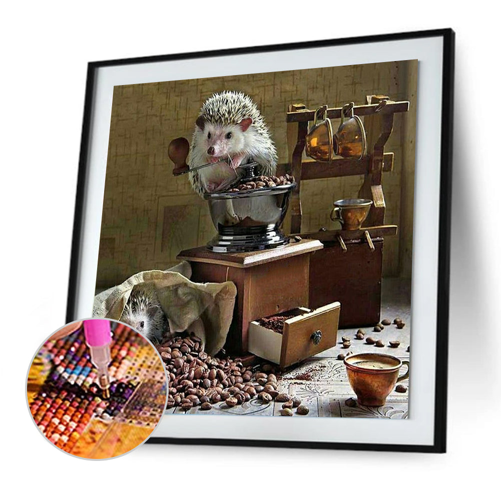 coffee beans - Full Round Drill Diamond Painting 30*30CM