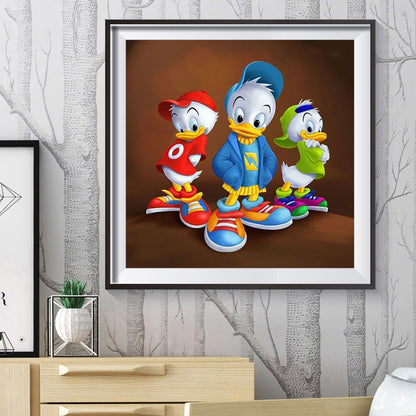 Donald Duck - Full Round Drill Diamond Painting 30*30CM