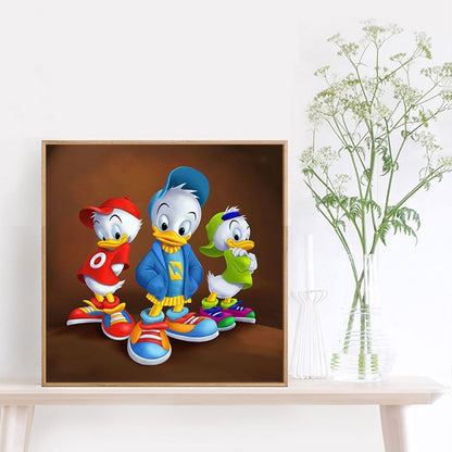 Donald Duck - Full Round Drill Diamond Painting 30*30CM