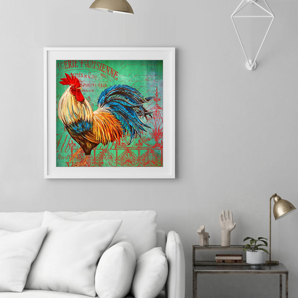 Chickens - Full Round Drill Diamond Painting 30*30CM