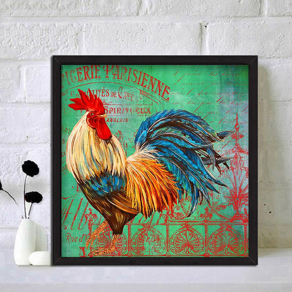 Chickens - Full Round Drill Diamond Painting 30*30CM