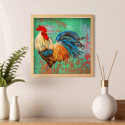 Chickens - Full Round Drill Diamond Painting 30*30CM