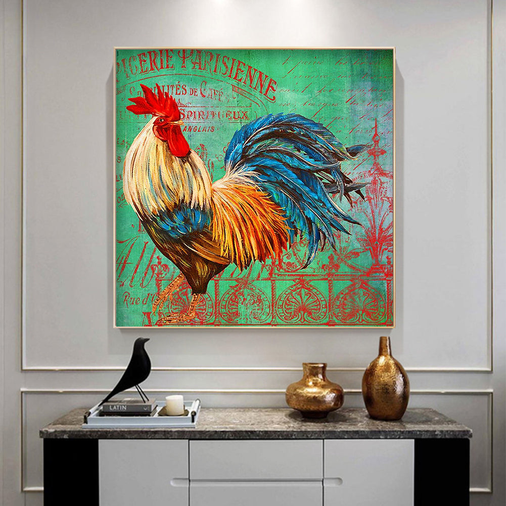 Chickens - Full Round Drill Diamond Painting 30*30CM