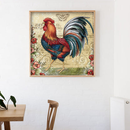 Chickens - Full Round Drill Diamond Painting 30*30CM