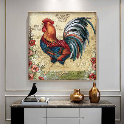 Chickens - Full Round Drill Diamond Painting 30*30CM