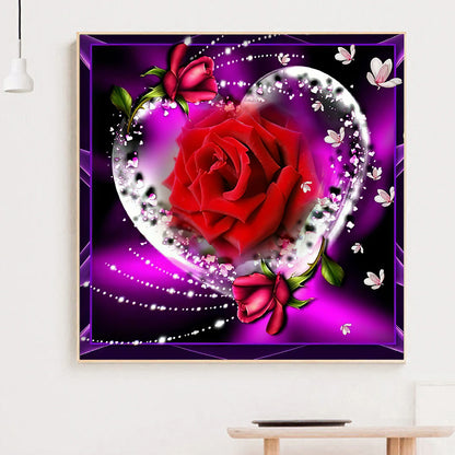 Love Rose - Full Round Drill Diamond Painting 30*30CM