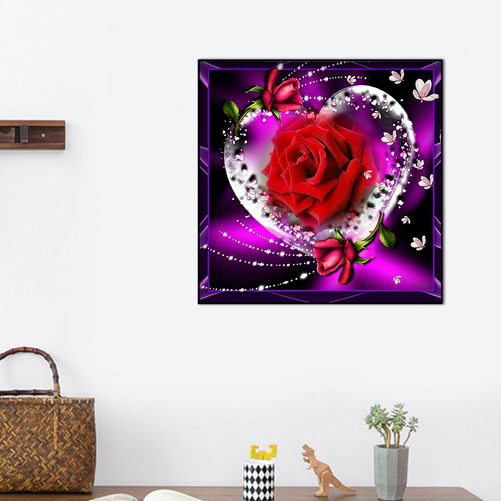 Love Rose - Full Round Drill Diamond Painting 30*30CM