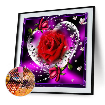 Love Rose - Full Round Drill Diamond Painting 30*30CM