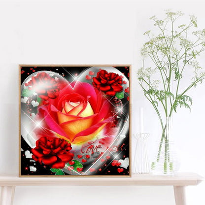 Love Rose - Full Round Drill Diamond Painting 30*30CM