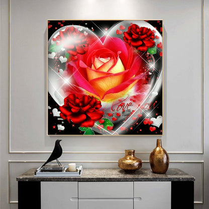 Love Rose - Full Round Drill Diamond Painting 30*30CM