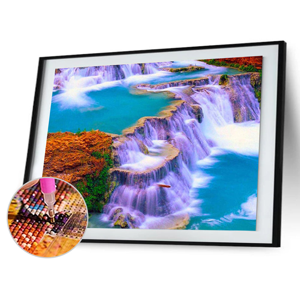 Landscape - Full Round Drill Diamond Painting 30*40CM