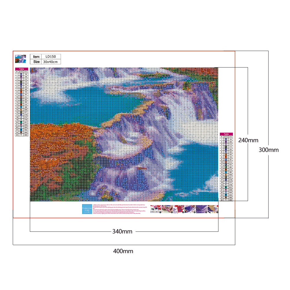 Landscape - Full Round Drill Diamond Painting 30*40CM