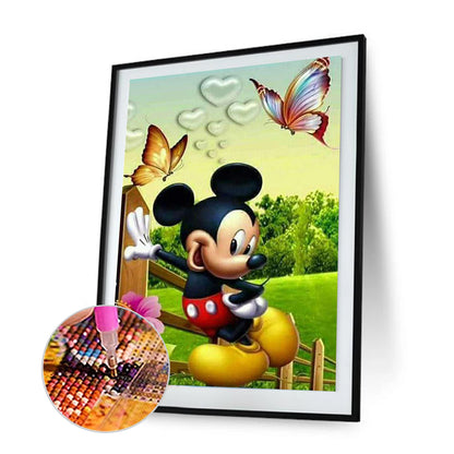 Mickey Mouse - Full Round Drill Diamond Painting 30*40CM