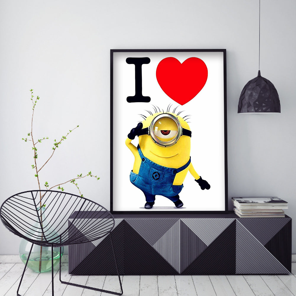 Minions - Full Round Drill Diamond Painting 30*40CM