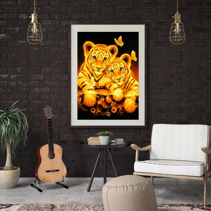 Tiger - Full Round Drill Diamond Painting 30*40CM