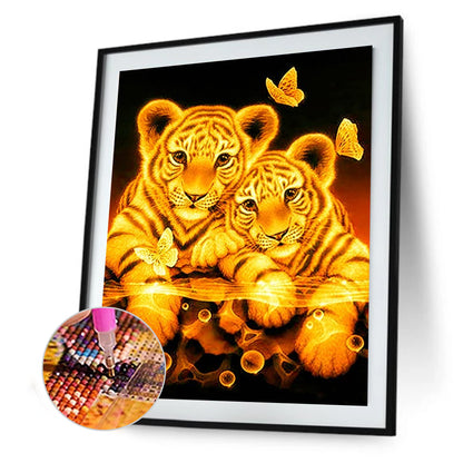 Tiger - Full Round Drill Diamond Painting 30*40CM