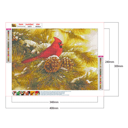 Bird - Full Round Drill Diamond Painting 40*30CM