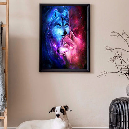 Wolf - Full Round Drill Diamond Painting 30*40CM