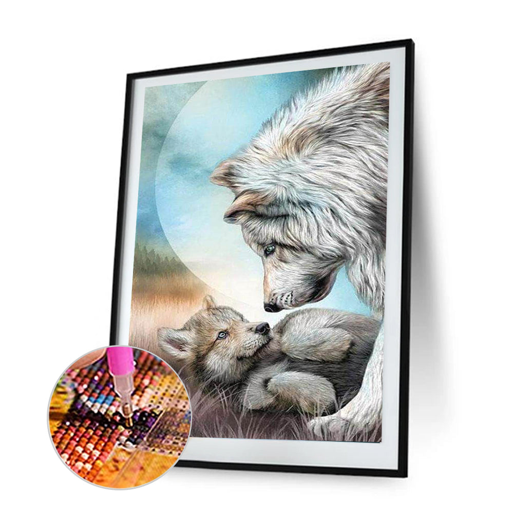 Wolf - Full Round Drill Diamond Painting 30*40CM