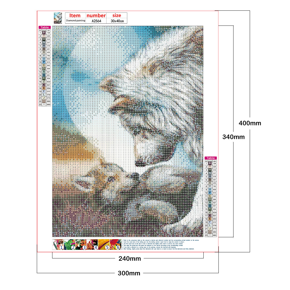 Wolf - Full Round Drill Diamond Painting 30*40CM