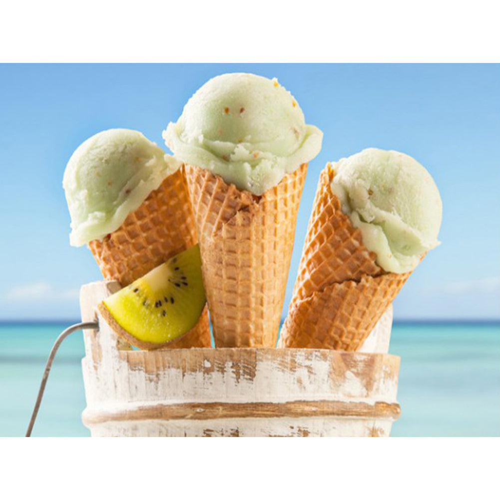 Ice-cream - Full Round Drill Diamond Painting 40*30CM