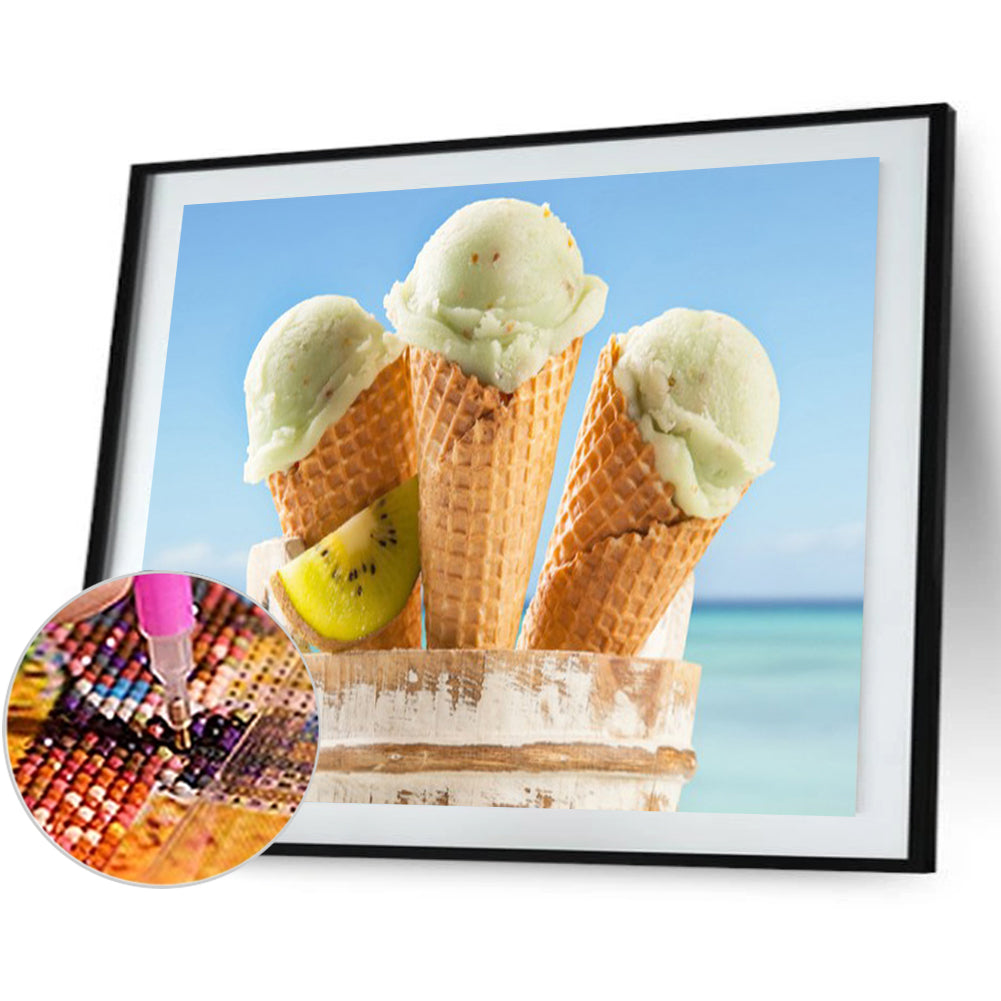 Ice-cream - Full Round Drill Diamond Painting 40*30CM