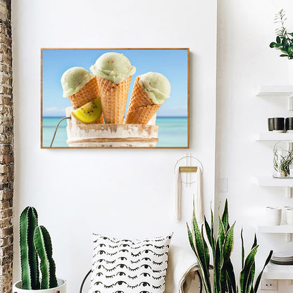 Ice-cream - Full Round Drill Diamond Painting 40*30CM