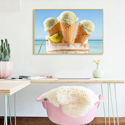 Ice-cream - Full Round Drill Diamond Painting 40*30CM